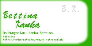 bettina kanka business card